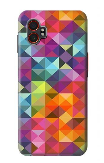 S3477 Abstract Diamond Pattern Hülle Schutzhülle Taschen für Samsung Galaxy XCover7 Pro