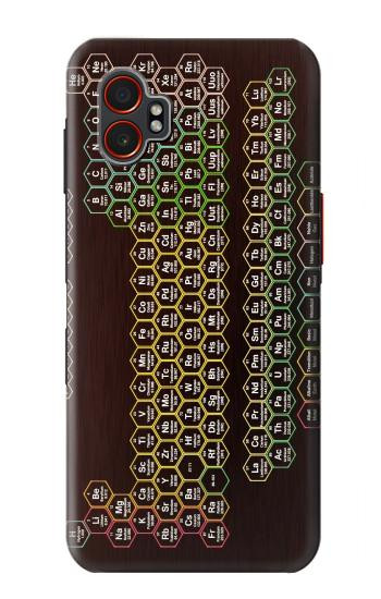 S3544 Neon Honeycomb Periodic Table Hülle Schutzhülle Taschen für Samsung Galaxy XCover7 Pro