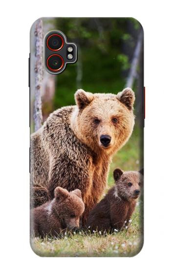 S3558 Bear Family Hülle Schutzhülle Taschen für Samsung Galaxy XCover7 Pro