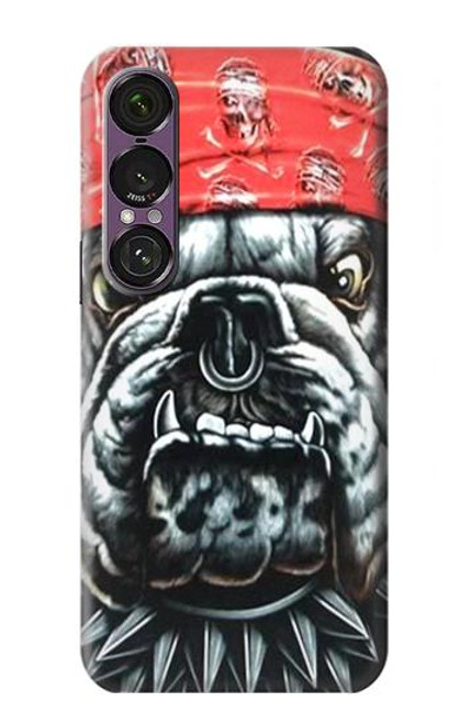 S0100 Bulldog American Football Hülle Schutzhülle Taschen für Sony Xperia 1 VII