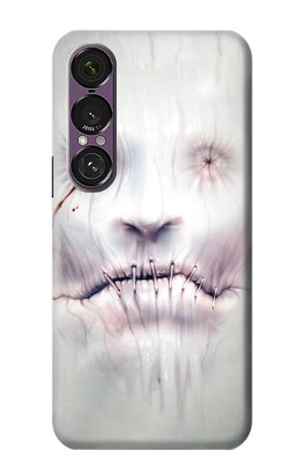 S0884 Horror Face Hülle Schutzhülle Taschen für Sony Xperia 1 VII