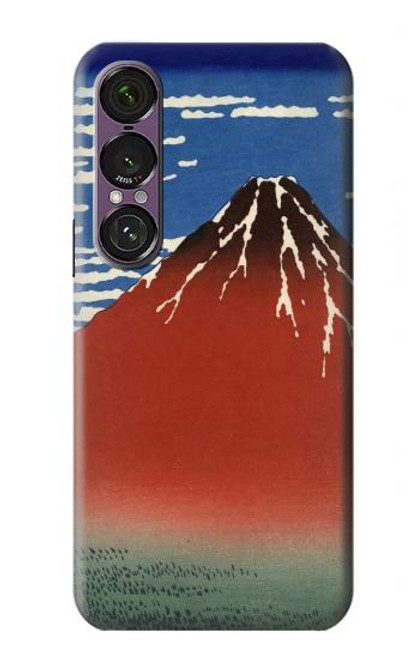 S2390 Katsushika Hokusai Red Fuji Hülle Schutzhülle Taschen für Sony Xperia 1 VII