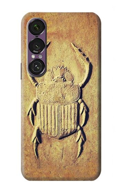 S2401 Egyptian Scarab Beetle Graphic Printed Hülle Schutzhülle Taschen für Sony Xperia 1 VII