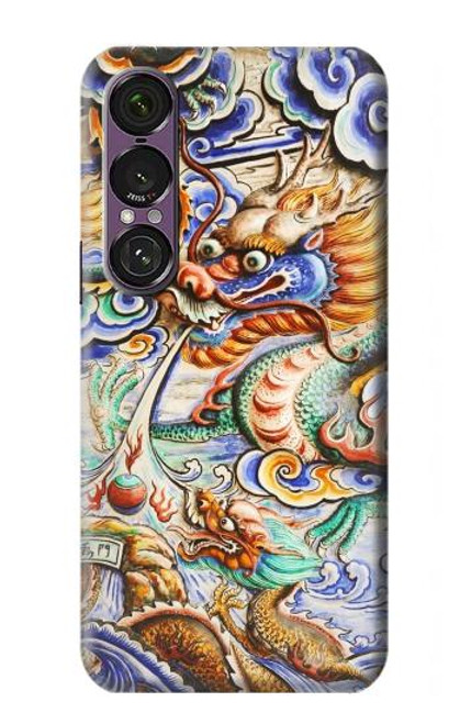 S2584 Traditional Chinese Dragon Art Hülle Schutzhülle Taschen für Sony Xperia 1 VII