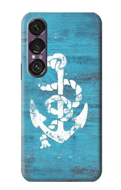 S3053 Marine Anchor Blue Hülle Schutzhülle Taschen für Sony Xperia 1 VII