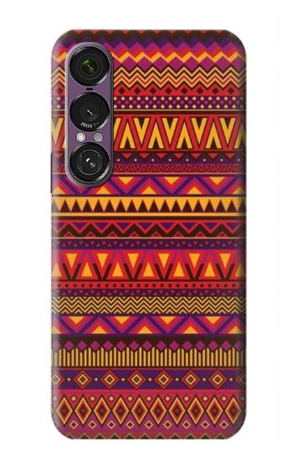 S3404 Aztecs Pattern Hülle Schutzhülle Taschen für Sony Xperia 1 VII