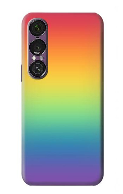 S3698 LGBT Gradient Pride Flag Hülle Schutzhülle Taschen für Sony Xperia 1 VII