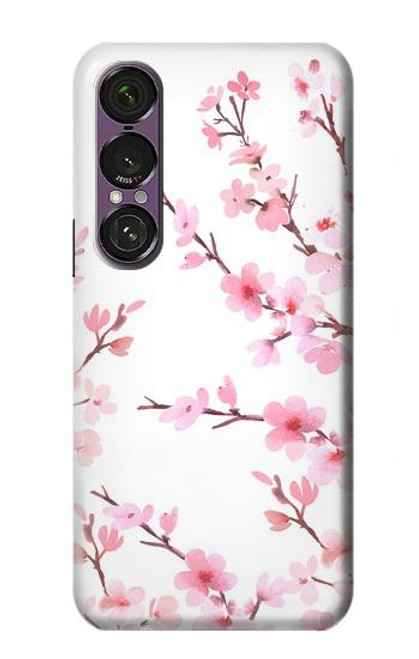 S3707 Pink Cherry Blossom Spring Flower Hülle Schutzhülle Taschen für Sony Xperia 1 VII