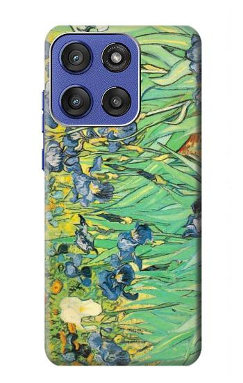 S0210 Van Gogh Irises Hülle Schutzhülle Taschen für Motorola Moto G Stylus 5G (2025,2026), Edge 60 Stylus
