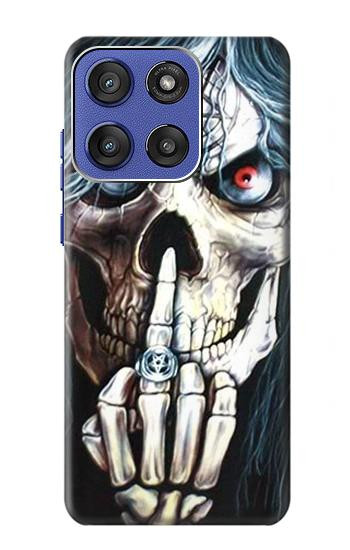 S0222 Skull Pentagram Hülle Schutzhülle Taschen für Motorola Moto G Stylus 5G (2025,2026), Edge 60 Stylus