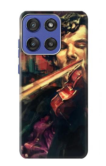 S0723 Violin Art Paint Hülle Schutzhülle Taschen für Motorola Moto G Stylus 5G (2025,2026), Edge 60 Stylus
