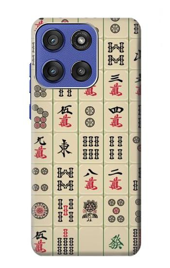 S0802 Mahjong Hülle Schutzhülle Taschen für Motorola Moto G Stylus 5G (2025), Edge 60 Stylus
