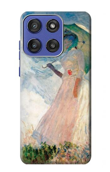 S0998 Claude Monet Woman with a Parasol Hülle Schutzhülle Taschen für Motorola Moto G Stylus 5G (2025,2026), Edge 60 Stylus
