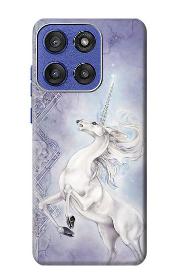 S1134 White Horse Unicorn Hülle Schutzhülle Taschen für Motorola Moto G Stylus 5G (2025,2026), Edge 60 Stylus