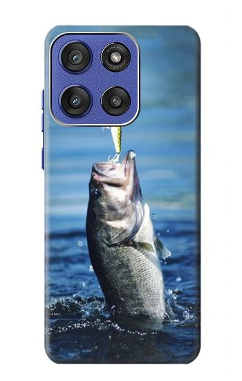 S1594 Bass Fishing Hülle Schutzhülle Taschen für Motorola Moto G Stylus 5G (2025,2026), Edge 60 Stylus