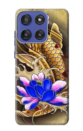 S1604 Carp Koi Fish Japanese Tattoo Hülle Schutzhülle Taschen für Motorola Moto G Stylus 5G (2025,2026), Edge 60 Stylus