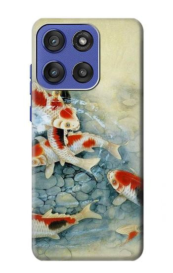 S1654 Koi Carp Fish Art Painting Hülle Schutzhülle Taschen für Motorola Moto G Stylus 5G (2025,2026), Edge 60 Stylus