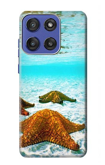 S1679 Starfish Sea Beach Hülle Schutzhülle Taschen für Motorola Moto G Stylus 5G (2025,2026), Edge 60 Stylus