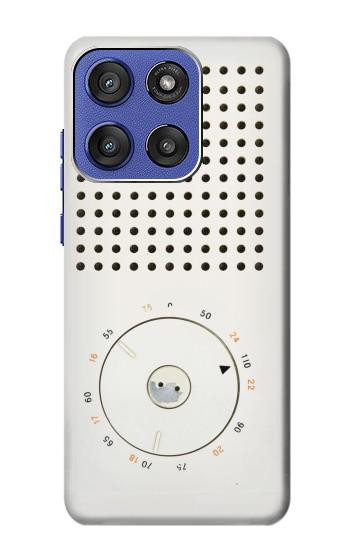 S1857 Retro Transistor Radio Hülle Schutzhülle Taschen für Motorola Moto G Stylus 5G (2025,2026), Edge 60 Stylus