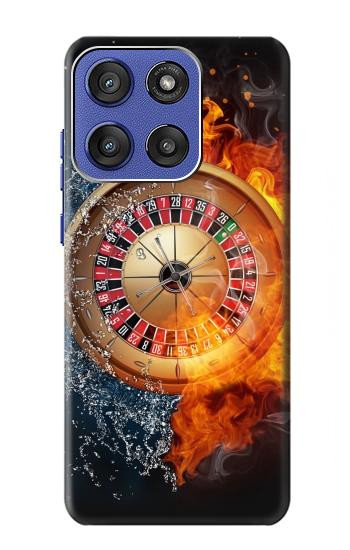 S2289 Roulette Casino Gamble Hülle Schutzhülle Taschen für Motorola Moto G Stylus 5G (2025,2026), Edge 60 Stylus