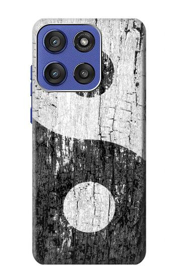S2489 Yin Yang Wood Graphic Printed Hülle Schutzhülle Taschen für Motorola Moto G Stylus 5G (2025,2026), Edge 60 Stylus