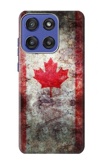 S2490 Canada Maple Leaf Flag Texture Hülle Schutzhülle Taschen für Motorola Moto G Stylus 5G (2025,2026), Edge 60 Stylus