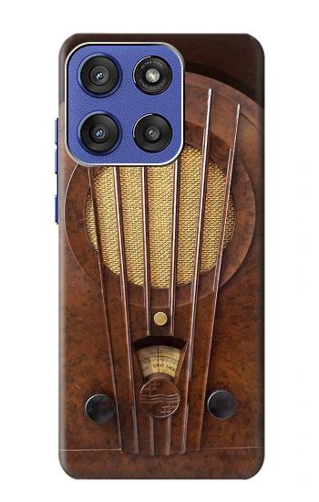 S2655 Vintage Bakelite Deco Radio Hülle Schutzhülle Taschen für Motorola Moto G Stylus 5G (2025,2026), Edge 60 Stylus