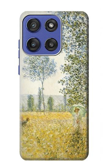 S2682 Claude Monet Fields In Spring Hülle Schutzhülle Taschen für Motorola Moto G Stylus 5G (2025,2026), Edge 60 Stylus