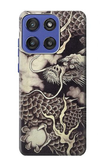 S2719 Japan Painting Dragon Hülle Schutzhülle Taschen für Motorola Moto G Stylus 5G (2025,2026), Edge 60 Stylus