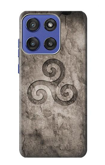 S2892 Triskele Symbol Stone Texture Hülle Schutzhülle Taschen für Motorola Moto G Stylus 5G (2025,2026), Edge 60 Stylus