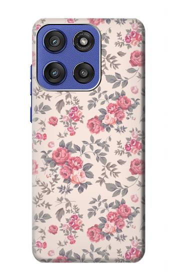 S3095 Vintage Rose Pattern Hülle Schutzhülle Taschen für Motorola Moto G Stylus 5G (2025,2026), Edge 60 Stylus