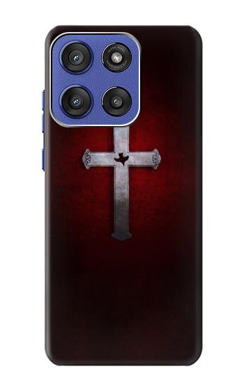 S3160 Christian Cross Hülle Schutzhülle Taschen für Motorola Moto G Stylus 5G (2025,2026), Edge 60 Stylus