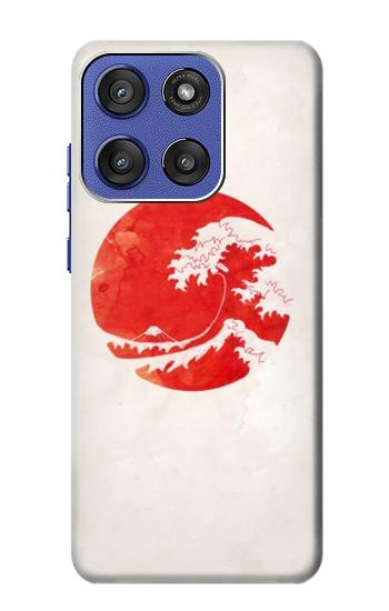 S3237 Waves Japan Flag Hülle Schutzhülle Taschen für Motorola Moto G Stylus 5G (2025,2026), Edge 60 Stylus