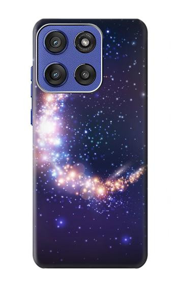S3324 Crescent Moon Galaxy Hülle Schutzhülle Taschen für Motorola Moto G Stylus 5G (2025), Edge 60 Stylus