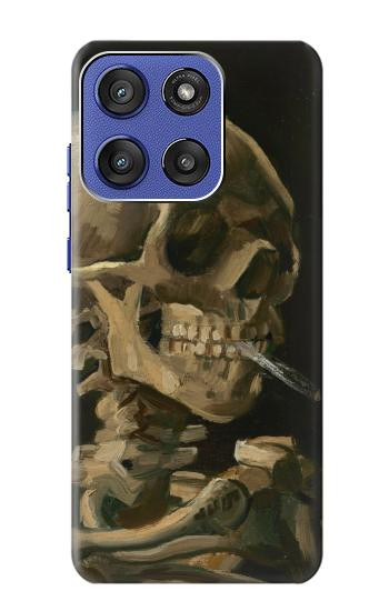S3358 Vincent Van Gogh Skeleton Cigarette Hülle Schutzhülle Taschen für Motorola Moto G Stylus 5G (2025,2026), Edge 60 Stylus