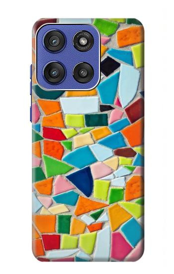 S3391 Abstract Art Mosaic Tiles Graphic Hülle Schutzhülle Taschen für Motorola Moto G Stylus 5G (2025,2026), Edge 60 Stylus