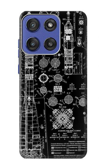 S3436 Apollo Blue Print Hülle Schutzhülle Taschen für Motorola Moto G Stylus 5G (2025,2026), Edge 60 Stylus