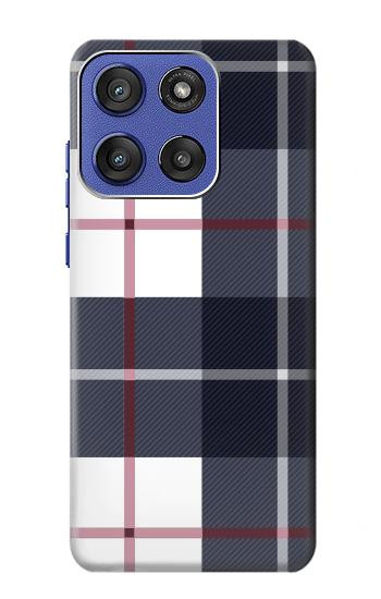 S3452 Plaid Fabric Pattern Hülle Schutzhülle Taschen für Motorola Moto G Stylus 5G (2025,2026), Edge 60 Stylus