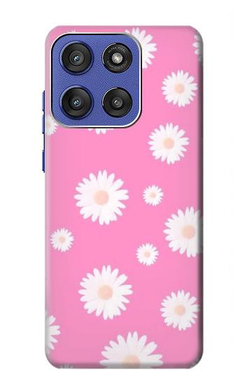 S3500 Pink Floral Pattern Hülle Schutzhülle Taschen für Motorola Moto G Stylus 5G (2025,2026), Edge 60 Stylus