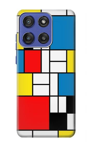 S3814 Piet Mondrian Line Art Composition Hülle Schutzhülle Taschen für Motorola Moto G Stylus 5G (2025), Edge 60 Stylus