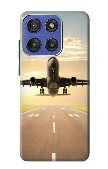 S3837 Airplane Take off Sunrise Hülle Schutzhülle Taschen für Motorola Moto G Stylus 5G (2025,2026), Edge 60 Stylus