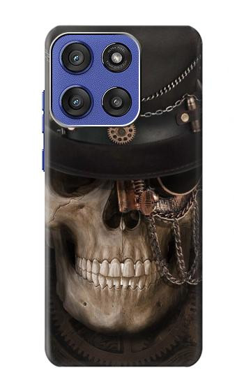 S3852 Steampunk Skull Hülle Schutzhülle Taschen für Motorola Moto G Stylus 5G (2025,2026), Edge 60 Stylus