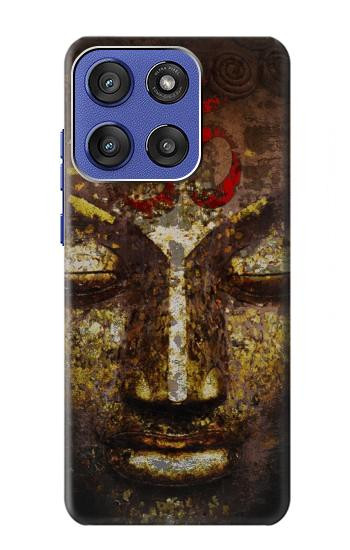 S3874 Buddha Face Ohm Symbol Hülle Schutzhülle Taschen für Motorola Moto G Stylus 5G (2025,2026), Edge 60 Stylus