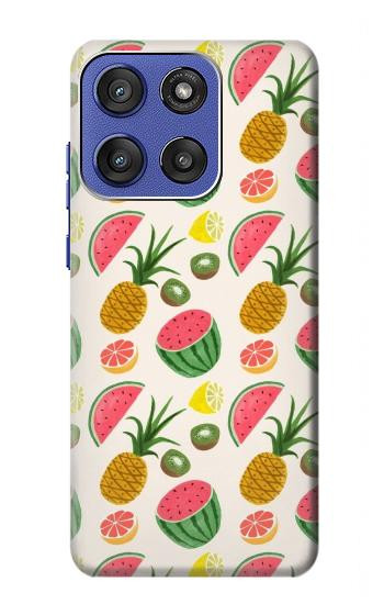 S3883 Fruit Pattern Hülle Schutzhülle Taschen für Motorola Moto G Stylus 5G (2025,2026), Edge 60 Stylus