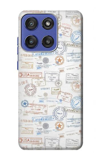 S3903 Travel Stamps Hülle Schutzhülle Taschen für Motorola Moto G Stylus 5G (2025,2026), Edge 60 Stylus