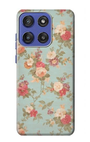 S3910 Vintage Rose Hülle Schutzhülle Taschen für Motorola Moto G Stylus 5G (2025,2026), Edge 60 Stylus