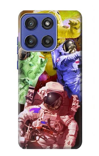 S3914 Colorful Nebula Astronaut Suit Galaxy Hülle Schutzhülle Taschen für Motorola Moto G Stylus 5G (2025,2026), Edge 60 Stylus