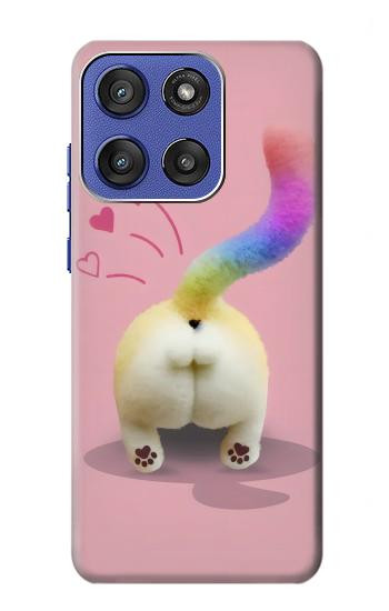 S3923 Cat Bottom Rainbow Tail Hülle Schutzhülle Taschen für Motorola Moto G Stylus 5G (2025,2026), Edge 60 Stylus