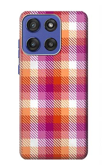 S3941 LGBT Lesbian Pride Flag Plaid Hülle Schutzhülle Taschen für Motorola Moto G Stylus 5G (2025,2026), Edge 60 Stylus