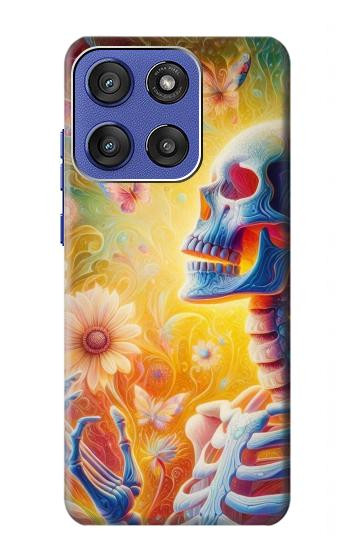 S3976 Colorful Skeleton Hülle Schutzhülle Taschen für Motorola Moto G Stylus 5G (2025,2026), Edge 60 Stylus
